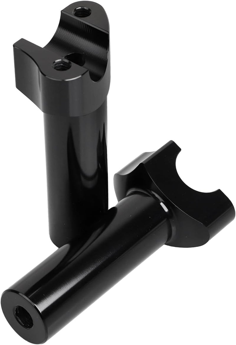 YDLMT Aluminum 4.5" Straight Handlebar Risers Fit for Harley 1 inch Handlebars Heritage Softail Dyna Street bob Sportster XL 883 1200, Black - Image 5
